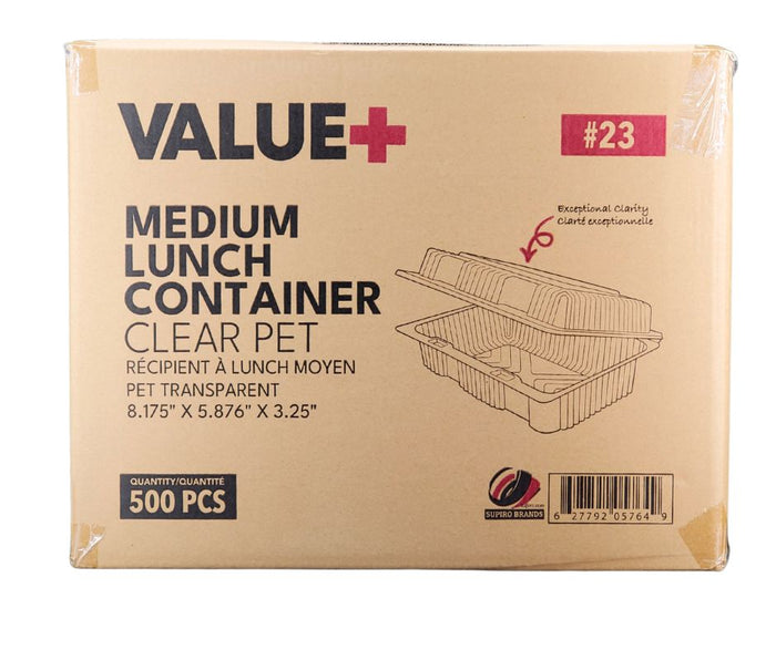 Value+ - Medium Lunch Container - 8.175