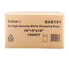 Value+ - S2 High Density - White Shopping Bags