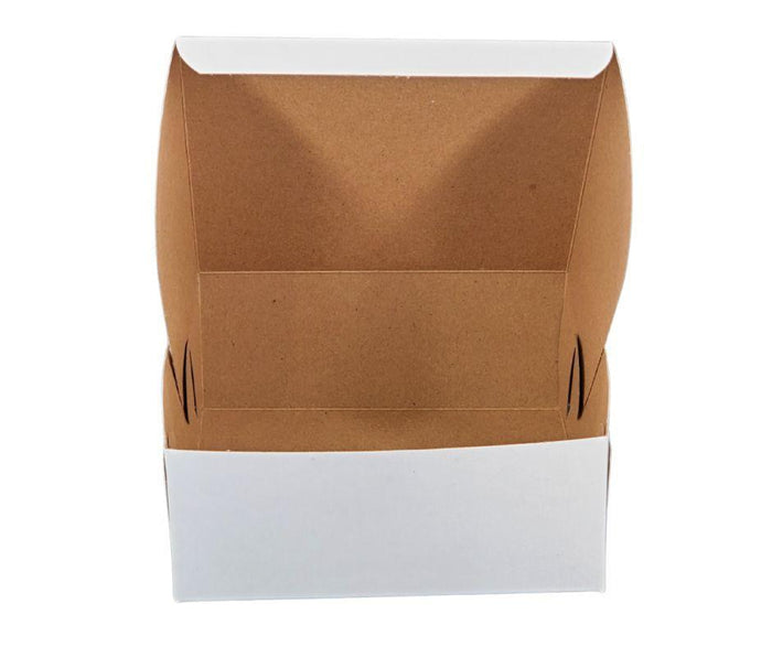 EB - White Cake Boxes - 6x6x2½