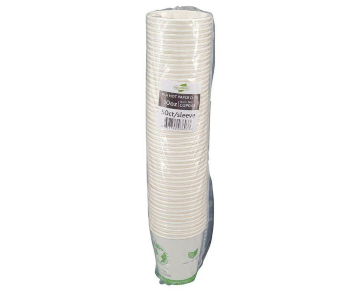 Eco-Craze - 10oz PLA Single Wall Hot Paper Cup