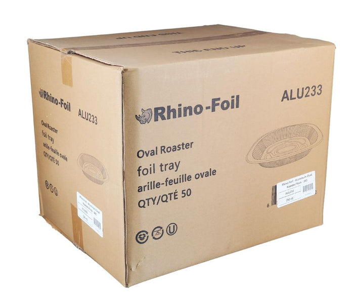 Rhino-Foil Aluminum Oval Roaster Foil Tray