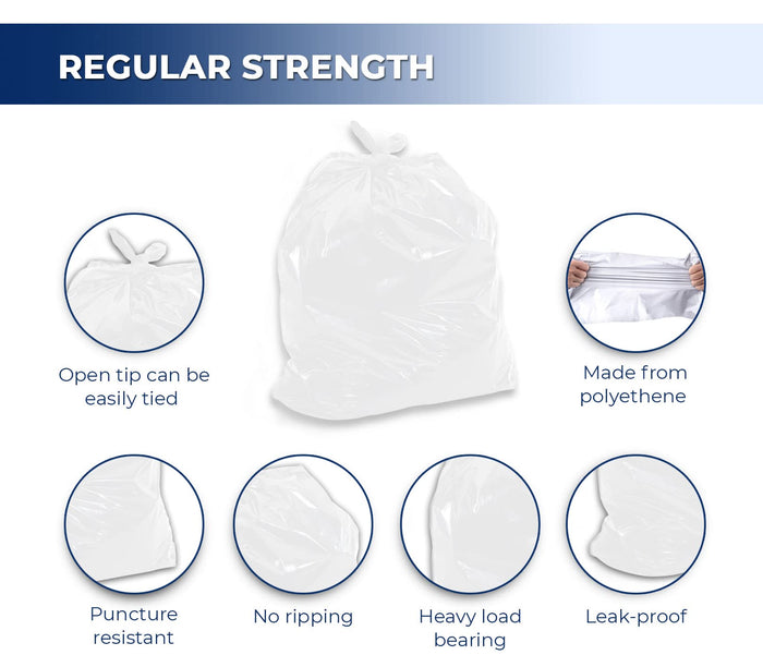 Spartano - Garbage Bags - Regular - White - 20