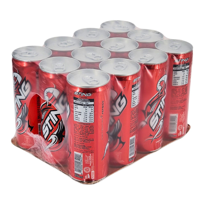 Sting Red Berry Blast Energy Drink Cans 24x250mL