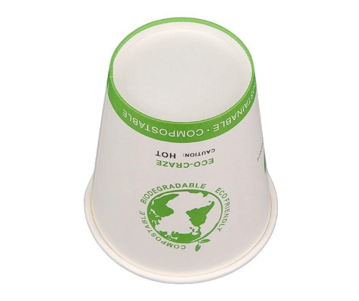 Eco-Craze - 10oz PLA Single Wall Hot Paper Cup