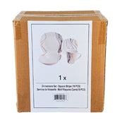 Dinnerware Set - Square Stripe (16 PCS)
