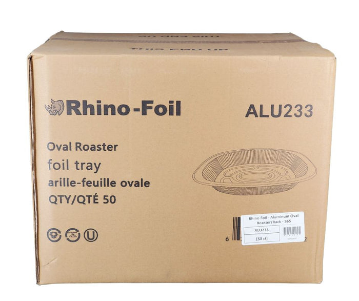 Rhino-Foil Aluminum Oval Roaster Foil Tray
