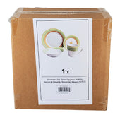 Dinnerware Set - Green Elegance (16 PCS)