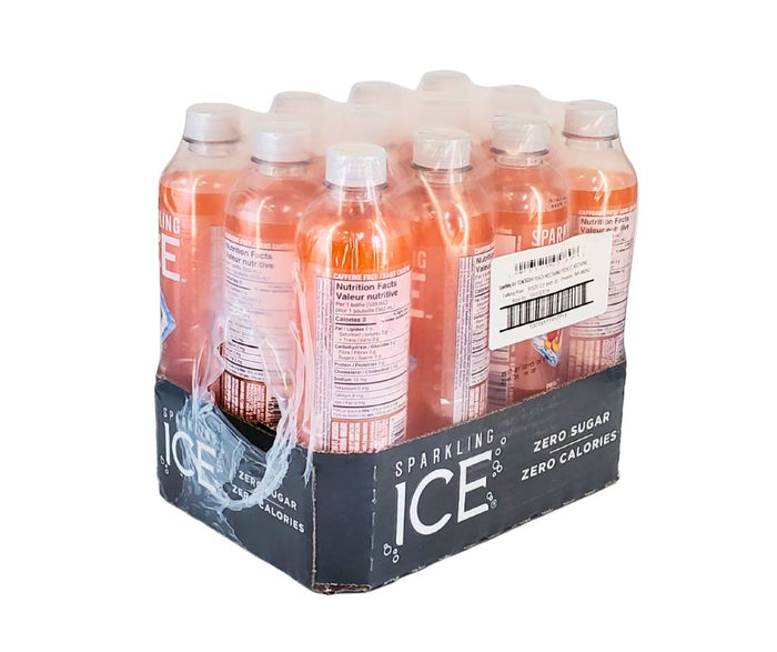 Sparkling Ice - Water Drink - Peach - Bottles