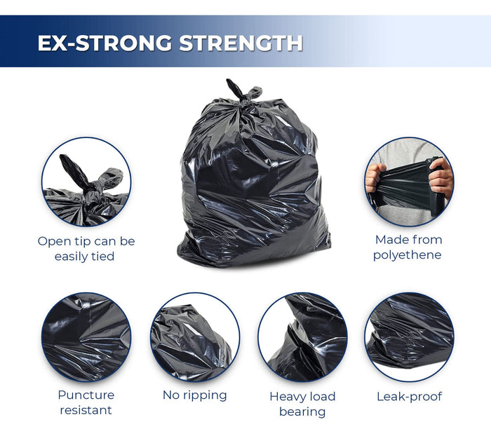 Spartano - Garbage Bags - Ex-Strong - Black - 26