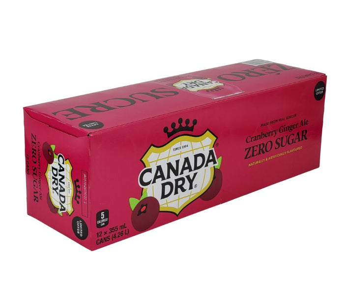 Canada Dry - Cranberry Gingerale - Zero - Cans