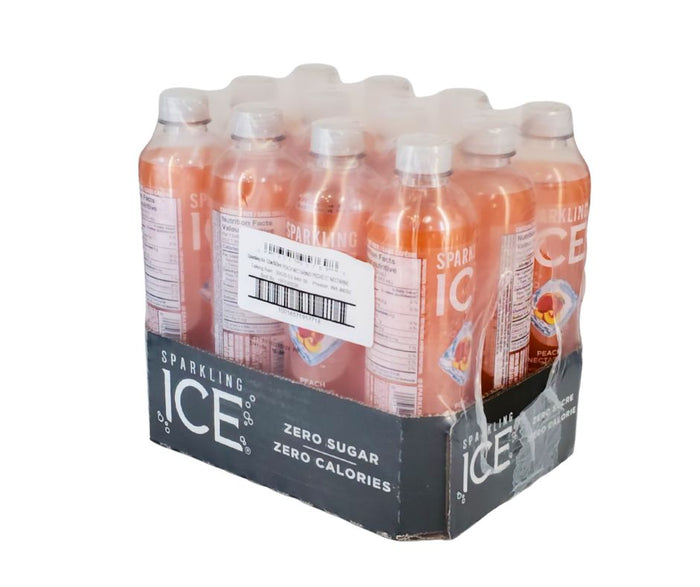 Sparkling Ice - Water Drink - Peach - Bottles