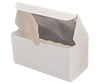 EB - Cup Cake Box with Window - White - 8 x 4 x 4 - Double / 2 Cupcake