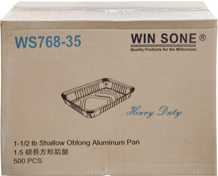 Win Sone - 1-1/2 Shallow Oblong Pan (fits 2-1/4 lid)
