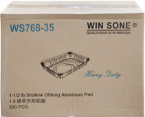 Win Sone - 1-1/2 Shallow Oblong Pan (fits 2-1/4 lid)