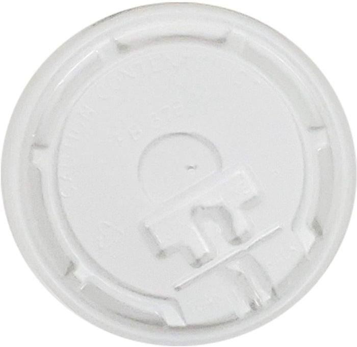 CLR - Amhil - Fold Back Lid for 8oz Hot Cup - White - L378FB