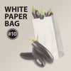 Paper Bags - White - #10 - Made in Canada