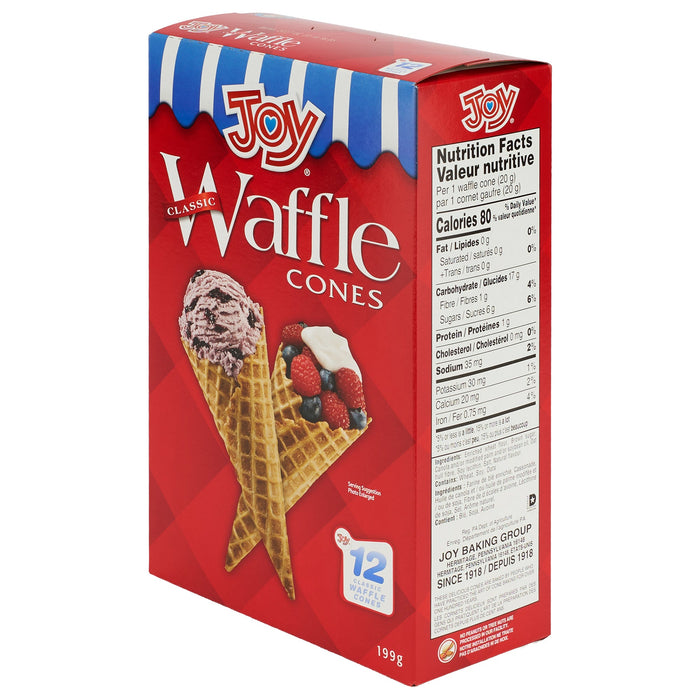 Joy Classic Waffle Cones - 7oz