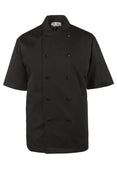 Spirito - Mesh Chef Jacket W/ Vent S/S Black - 2XL - BG21820