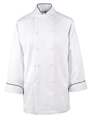 Chef Coat - White & Black - XXXL - w/Black Collar - 4457