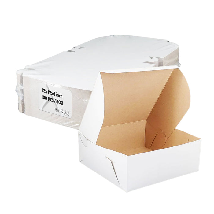 EB - White Cake Boxes - 12x12x4