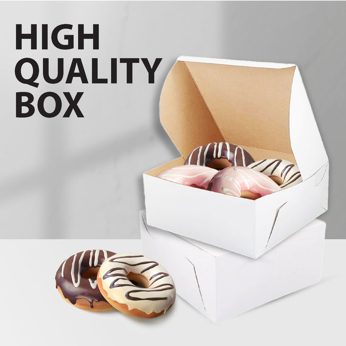 EB - White Cake Boxes - 7x7x3½