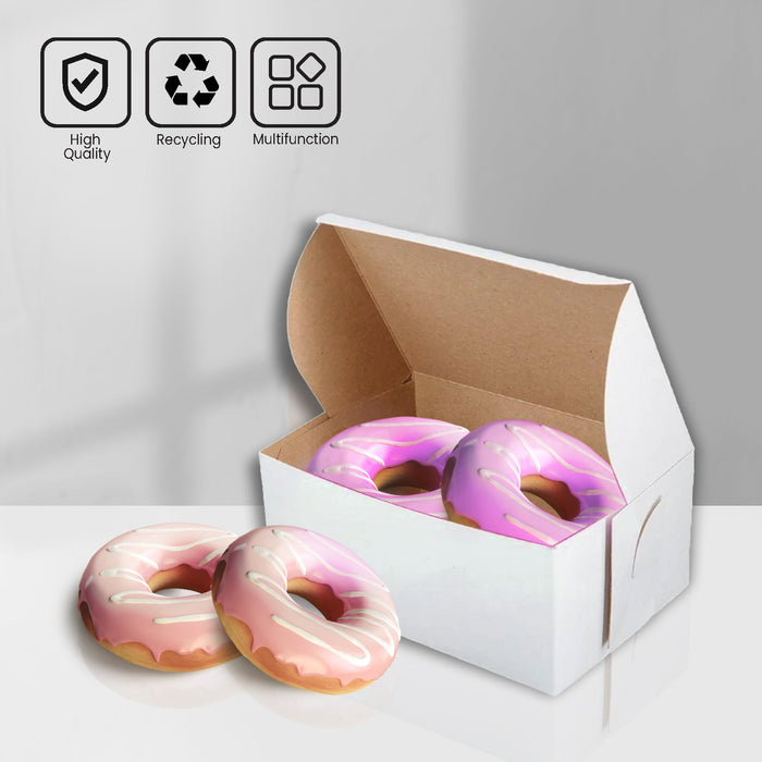 EB - White Cake Boxes - 8x4x3½