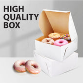 EB - White Cake Boxes - 8x8x3½