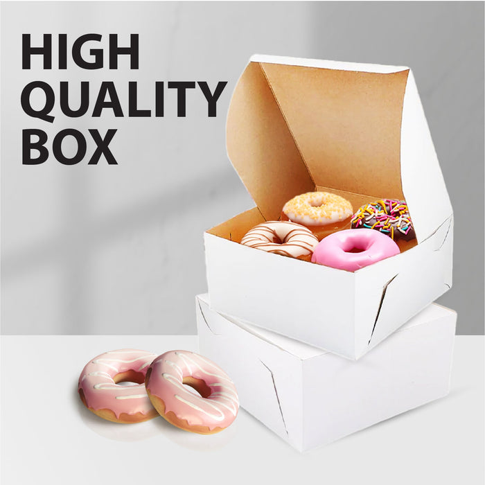 EB - White Cake Boxes - 9x9x4