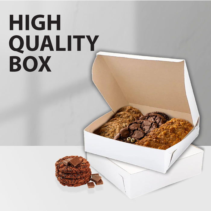 EB - White Cake Boxes - 9 x 9 x 2 1/2