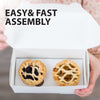 EB - 8 x 4 x 4 - 2 Cupcake Insert - White - 5280I