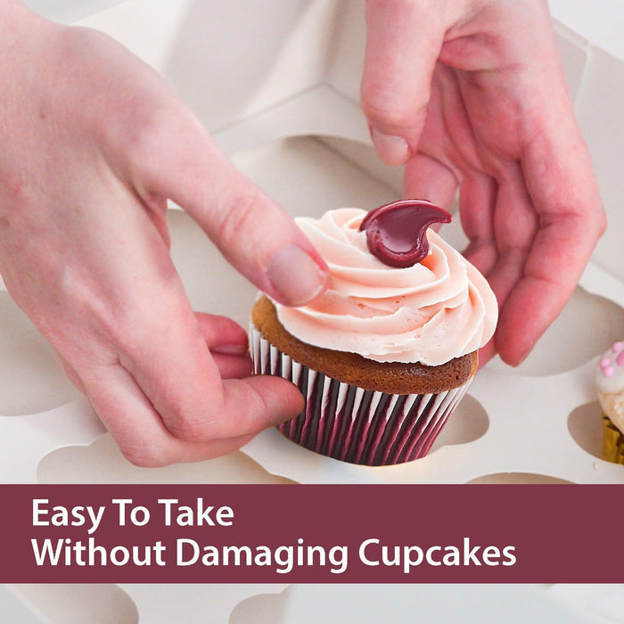 EB - 4 x 4 x 4 - Single Cupcake Insert Fits - White - 5279I