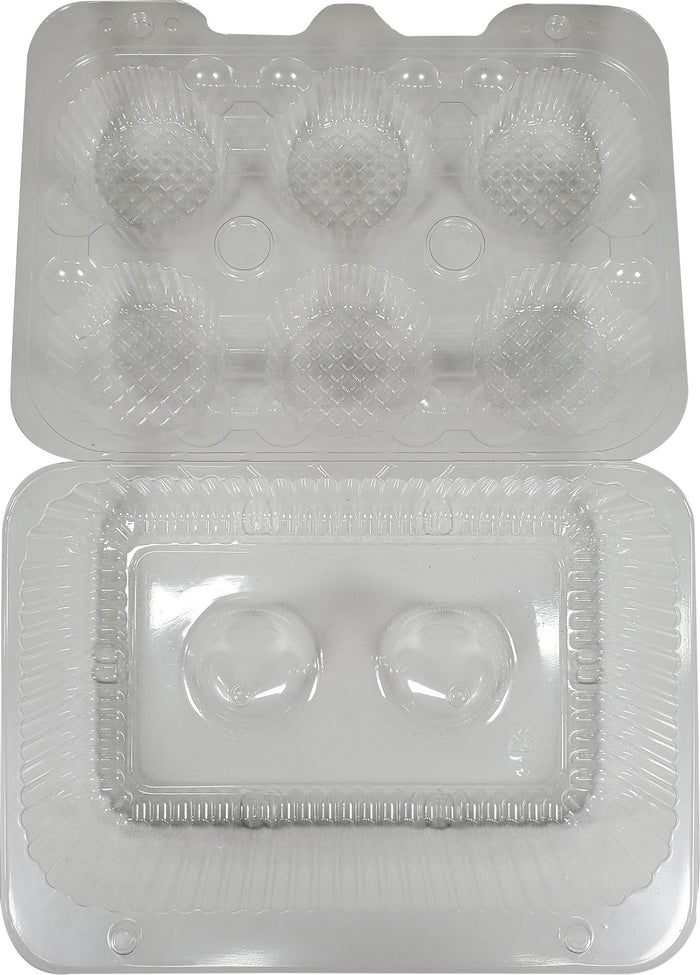 CLR - ParPak - Cupcake Container for 6 Pieces - 02020