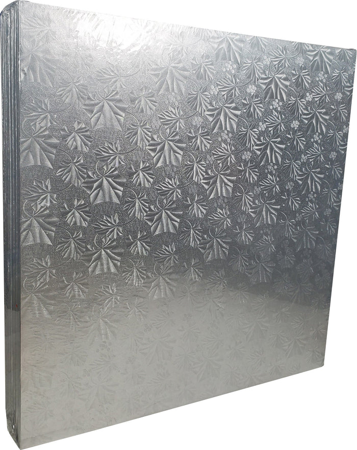 Decora Silver Square Cake Boards - 18