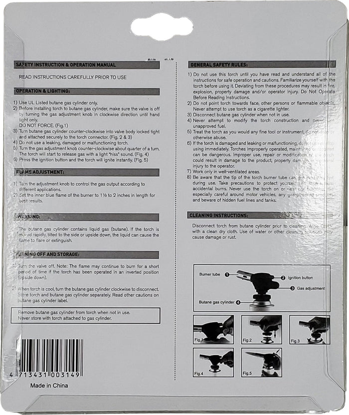 Butane Gas Torch