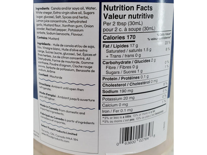 Select - Greek Mediterranean Dressing
