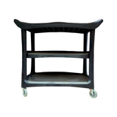 Spartano - Large ( 96*50*96 cm) 3 Shelf Trolley, Black/Grey - 4895