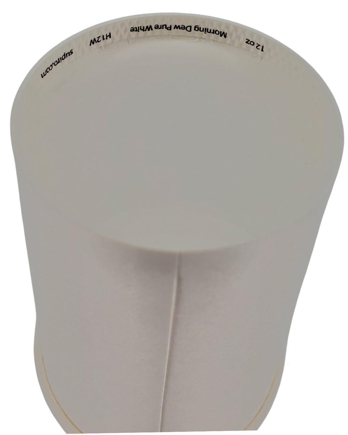 Morning Dew - 12 oz Hot Paper Cup - White - H12W