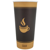 Morning Dew - 20 oz Hot Paper Cups - Ebony Print - H20E