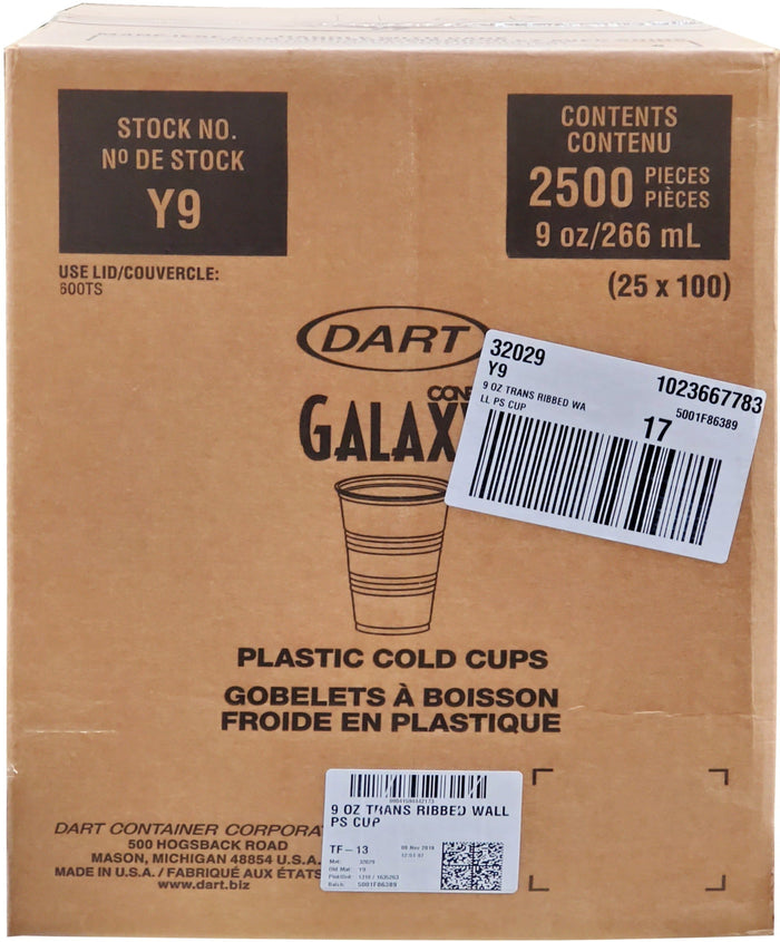 Dart - Translucent Plastic Cup - 9 oz - Y9