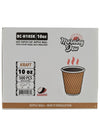 Morning Dew - 10 oz Squat Hot Paper Cup - Ripple - Kraft - RC-H10SK