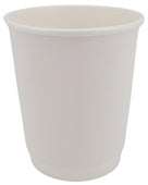 Morning Dew - 10 oz Squat Hot Paper Cup - Double Wall - White - D-H10SW