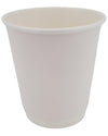 Morning Dew - 10 oz Squat Hot Paper Cup - Double Wall - White - D-H10SW