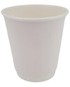 Morning Dew - 10oz Squat Hot Paper Cup - Double Wall - White - D-H10SW