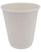 Morning Dew - 10oz Squat Hot Paper Cup - Double Wall - White - D-H10SW