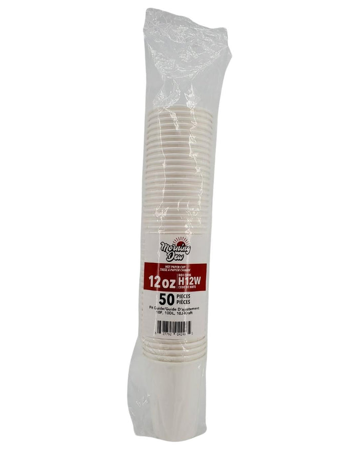 Morning Dew - 8oz Hot Paper Cups - White - H8TW