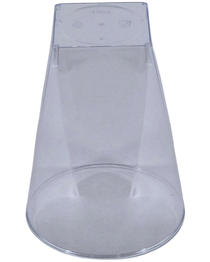 10oz square bottom cup - Clear - CS10