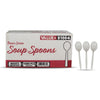 Value+ - Plastic Soup Spoons - White - Bulk - B1004