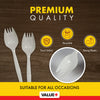Value+ - Plastic Sporks - White - Bulk - B1005