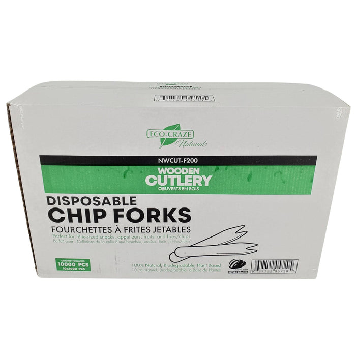 Eco-Craze - Wooden Fruit/Chip Fork - 85mm