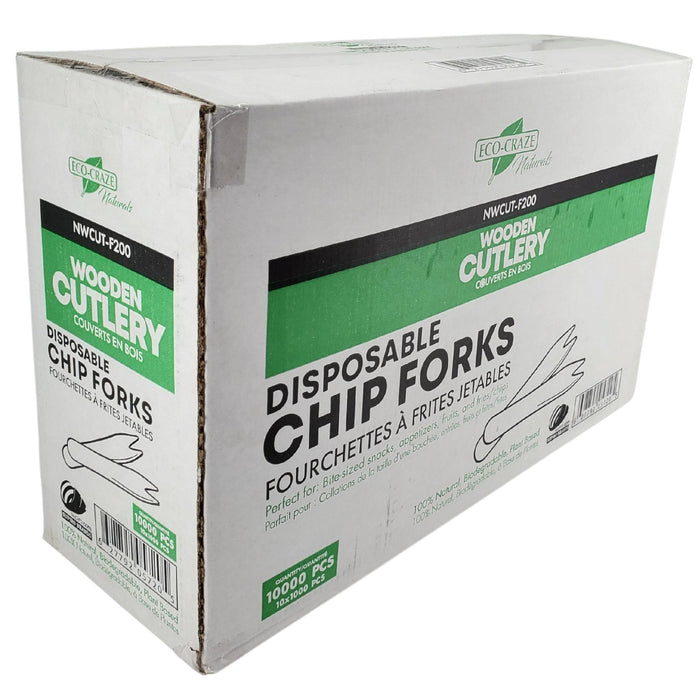 Eco-Craze - Wooden Fruit/Chip Fork - 85mm